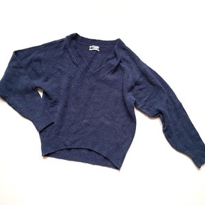 Urban outfitters blue oversized vneck sweater